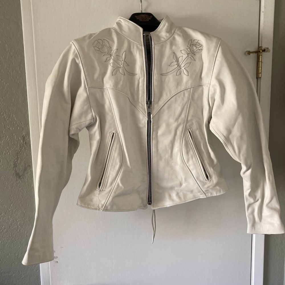 NEW ONE OF A KIND LEATHER BIKER SET